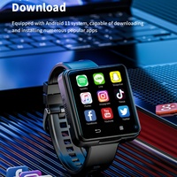 Montre connectée 5G avec lecteur de musique, double caméra 5MP 4G, écran TFT 2,64 pouces 490x490, suivi du sommeil, boussole, calendrier, magnétique, 1200mAh