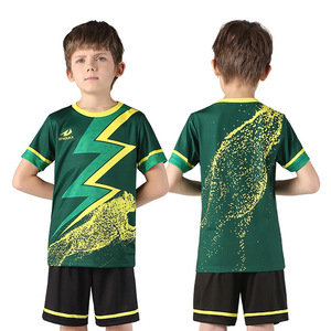 2019 hot sale クイックドライソフト fabric children soccer jersey wear design football team sports for kids - Product Image 3