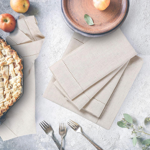 Serviettes en lin 100% élégantes et durables en tissu pêche de haute qualité pour les mariages d'événements de restaurant-Fabriqué à partir de tissu de coton - Product Image 5