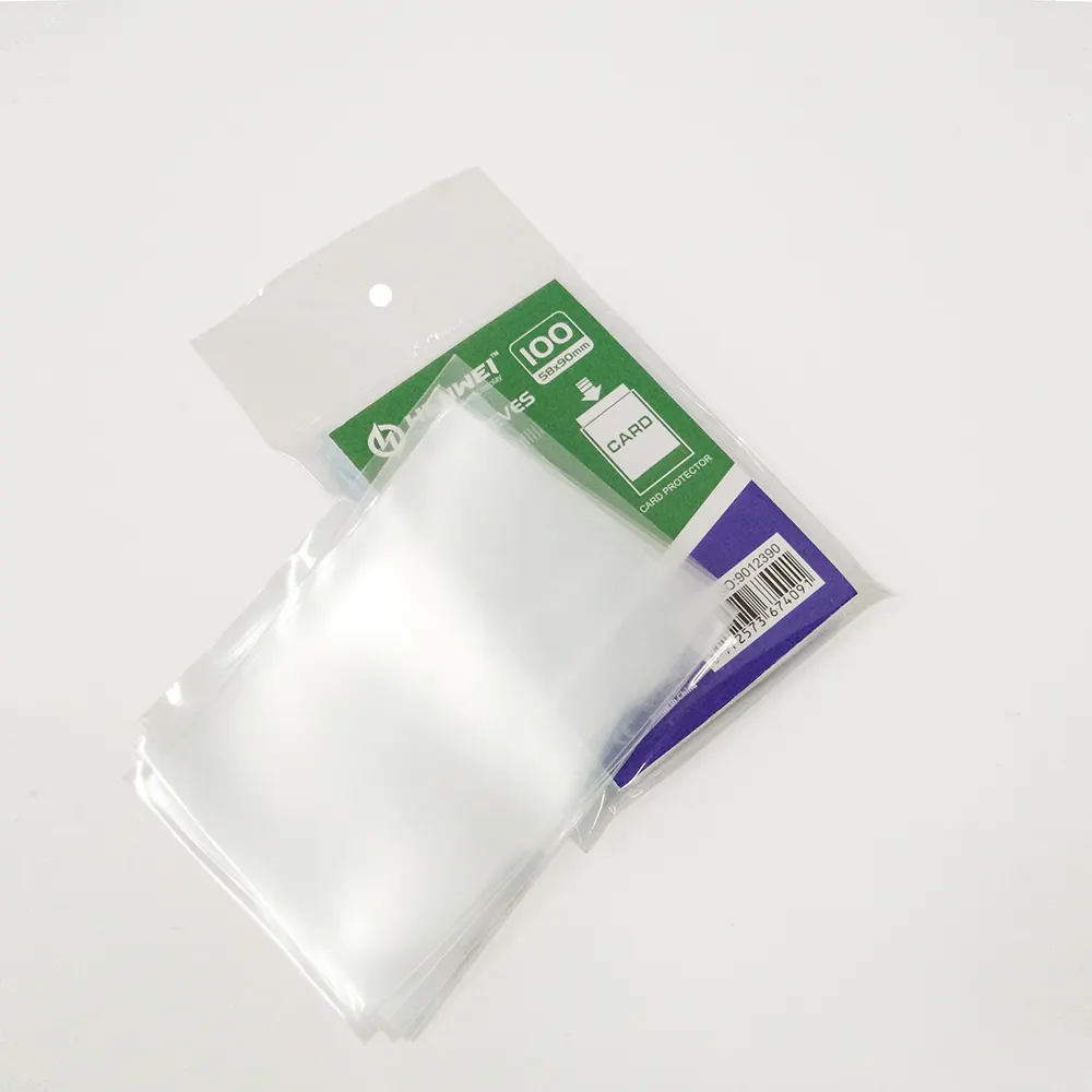 Copertura del gioco custodia protettiva HD trasparente liscia tasca piatta in PP manicotto interno trasparente per carte di raccolta maniche per carte tcg