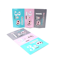 Sachet en aluminium laminé à trois soudures latérales, emballage cosmétique thermosoudé, pochette personnalisée imprimée