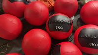 Ballon mural de fitness personnalisé en PU durable de qualité supérieure avec logo pour l'entraînement sportif