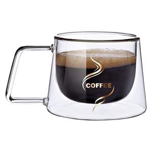 Nouvelle Tasse en Verre à Double Paroi Isolée Thermiquement, Style Élégant, Recommandée pour l'Export, pour Café, Lait et Usage Domestique - Product Image 1