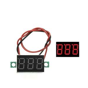 Bssy) Mini 0.36 Inch 0-30V Voltmeter 2 Draden 3 4 Cijfers Led Motorfiets Digitale Tester Display Meter - Product Image 3