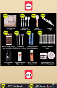 Outils de travail du cuir en alliage, ensemble d'articles en cuir faits à la main, de haute qualité, garantissant des expériences de création fluides avec <span class=keywords><strong>sac</strong></span> de rangement - Product Image 3