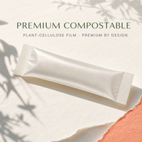 Sachet souple compostable en cellulose personnalisé pour poudre protéinée – Emballage flexible – Fabrication OEM en gros