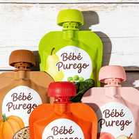 Pochette à bec verseur personnalisée de qualité alimentaire pour purée de bébé, lait, jus, gelée, emballage liquide