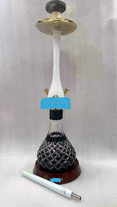 <span class=keywords><strong>Wookah</strong></span> Golden Hookah en acier inoxydable avec base en verre, ensemble de chicha de luxe haut de gamme, vente en gros d'usine - Product Image 3