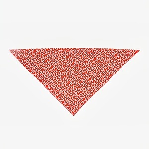 Japanese Style Patterned Triangular <b>Scarf</b> For Dogs <b>Red</b> And Green Pet Accessory - Product Image 5