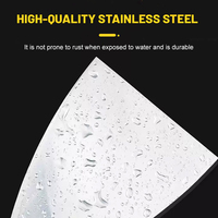 Ensemble de Spatules Industrielles en Acier Inoxydable Poli Miroir, Couteaux à Enduire Flexibles pour Plâtre et Peinture Murale