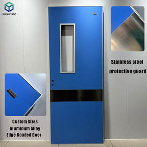 Puerta de Madera Moderna con Ventilación y Aislamiento Acústico, de Tamaño Personalizado, para Entrada de Hospitales y Escuelas, con Acabado de Alta Calidad - Product Image 5