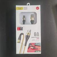Câble de charge rapide Micro USB TLAI modèle TL-169 6A, chargeur USB Type-C en cuivre pur, gaine en nylon, blindage tressé, téléphone portable