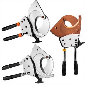 Coupe-câbles à cliquet de qualité industrielle <span class=keywords><strong>XC</strong></span> J130 OEM ODM, pinces à couper les câbles en acier à engrenages manuels, garantie <span class=keywords><strong>3</strong></span> ans - Product Image 4