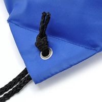 Sac à dos en tissu nylon imperméable 210D avec logo personnalisé, sac de sport en polyester avec cordon de serrage pour usage quotidien
