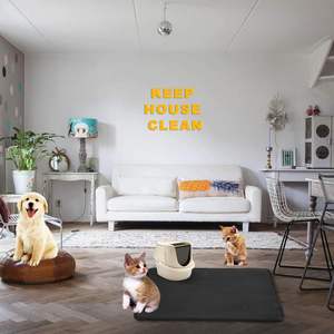 แผ่นรองซับทรายสำหรับสัตว์เลี้ยงแบบถอดได้ กันน้ำ สองชั้น ทำจากวัสดุ EVA เป็นมิตรกับสิ่งแวดล้อม สำหรับทำความสะอาดห้องน้ำสัตว์เลี้ยง ขายส่งแบบกำหนดเองได้ - Product Image 2