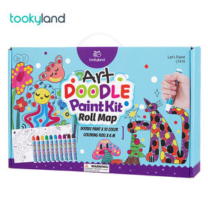 Pennelli per Graffiti Impermeabili, Resistenti all'Olio, Non Tossici, Set di Pennelli per Bambini, Penne per Acquerello Fai-da-Te, Set per Disegno su Mappa a Scorrimento - Product Image 1