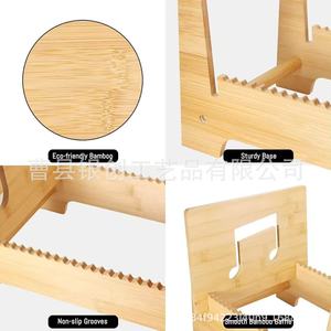 Wooden Vinyl <b>Record</b> Rack Bamboo Cd Storage Foldable Display <b>Stand</b> For Music Collection - Product Image 5