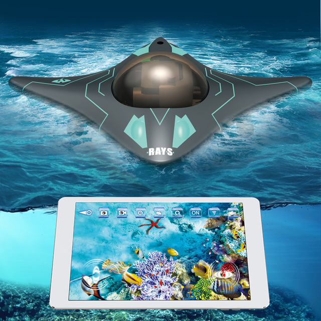 Mini WIFI Remote Control Six-Way Real-Time Transmission Piston Video Visual RC Underwater Camera Vessel