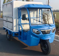 Tricycle cargo électrique à trois roues, fourgonnette fermée, moteur 2000W, trike de livraison à charge lourde pour la logistique et la livraison express