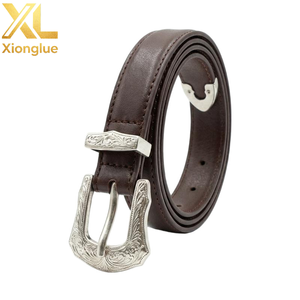 Cinturón de Cuero Personalizado para Hombre, Estilo Western, con Hebilla de Herradura, de Piel de Vacuno, Accesorio de Moda para Rodeo y Vaquero - Product Image 3