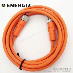 Tùy Chỉnh M12 Overmolded Kết Nối 2M Cam PVC Không Thấm Nước Mã 5 Pin Nam Cho Nữ - Product Image 2