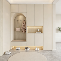 Fournisseur Professionnel de Meubles Modulaires pour Salon, Meuble à Chaussures en Bois Moderne, Élégant et Tendance pour Condominium