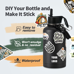 Botella de Agua Deportiva Personalizada de Acero Inoxidable de 64 oz (2L), Ecológica, Portátil, de Gran Capacidad, Aislada, Tipo Growler - Product Image 5