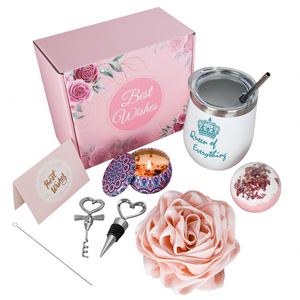 Coffret Cadeau Luxe en Acier Inoxydable avec Décapsuleurs, Carte de Vœux, Bombes de Bain et Sels – Cadeau de Vœux Chaleureux - Product Image 3