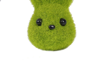 Nouvelle peluche personnalisée lapin à longues oreilles, poupée lapin en peluche, jouet en peluche lapin avec fausse mousse et carotte, décoration de Pâques en extérieur