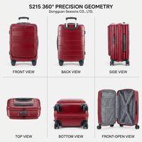 Maleta de Viaje Expandible con Apertura Frontal, Personalizable en Color, Diseño Clásico, con Ruedas Giratorias, Candado TSA, Simple y Moderna, MOQ Bajo de 50 Unidades, OEM/ODM