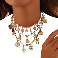 Collier Bowei style européen et américain, transfrontalier, style océan, queue de poisson, fausse perle, pompon