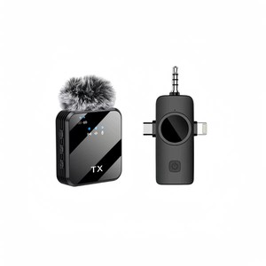 F12 <b>Wireless</b> Lavalier <b>Microphone</b> 3 In 1 Noise Reduction Outdoor Live Streaming External <b>Microphone</b> - Product Image 3