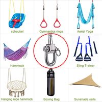 Crochet de suspension pour hamac de yoga, chaise et accessoires de suspension, crochet de balançoire extérieur, crochet pour sac de boxe