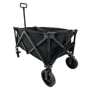 <b>Hot</b> <b>Sale</b> Foldable Design with Sturdy Steel Frame and Safety <b>Wheels</b> with Brake <b>for</b> Garden Storage Wagon Cart - Product Image 1