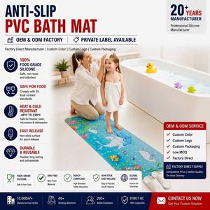 <span class=keywords><strong>Tappetino</strong></span> da Bagno Antiscivolo per Bambini in PVC con Logo Personalizzato 100x40cm, Stampa Cartone Animato Oceano, <span class=keywords><strong>Tappetino</strong></span> Antiscivolo per Vasca da Bagno Neonato OEM ODM - Product Image 1