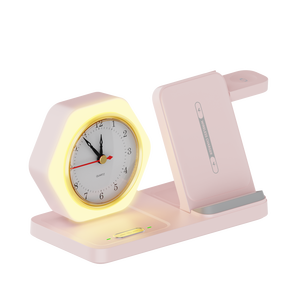 ที่ชาร์จไร้สาย 5 in 1 รุ่นใหม่ ปี 2026 พร้อมนาฬิกา ไฟกลางคืนอุ่นๆ เหมาะสำหรับ Samsung และ <span class=keywords><strong>Apple</strong></span> <span class=keywords><strong>Watch</strong></span> - Product Image 6