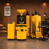 Torréfacteur à gaz industriel pour lignes de traitement du café, capacités 6kg, 10kg, 120kg - Prix de la machine à torréfier le café
