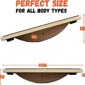 Tabla de Equilibrio Yes4All 40x30x8cm de Madera de Arce Antideslizante, Equipo de Entrenamiento Físico para Interiores - Product Image 5