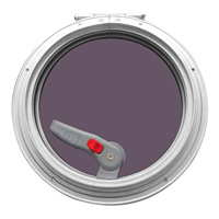 Hublot rond de yacht marin lucarne bord en alliage d'aluminium fenêtre décorative en verre trempé accessoires de quincaillerie de camping-car