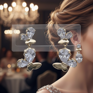 Pendientes de cristal de Metal de alta calidad para mujer, diseño de borla larga con alfileres de moda, joyería de moda para fiesta - Product Image 3