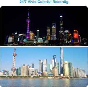 High-end HIK uyumlu 12MP ColorVu tam renkli açık CCTV IP kamera dahili mikrofon insan vücudu/araç algılama - Product Image 3