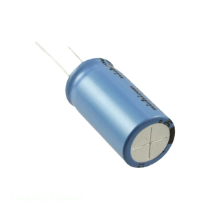 Distribuidor Autorizado de Condensadores de Aluminio CAP ALUM 3300UF 20% 50V RADIAL de Orificio Pasante UKA1H332MHD 3300 uF - Product Image 1