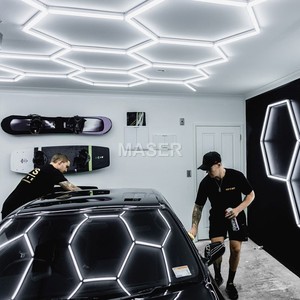 Hexagon LED Shop mLights <span class=keywords><strong>Lampe</strong></span> en forme de nid d'abeille Plafonnier de travail pour salons de coiffure <span class=keywords><strong>Magasin</strong></span> de vêtements Atelier Garage - Product Image 3
