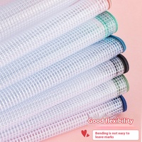 Sac d'information de bureau en PVC étanche Morandi Grid Zipper épaissi A4 sac de rangement de fichiers pour les papiers de test des étudiants Design imprimé