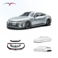 Nouveau kit carrosserie en fibre de carbone style FD pour Audi Etron GT avec lèvre de pare-chocs avant, jupes latérales, aileron arrière et diffuseur 2021+