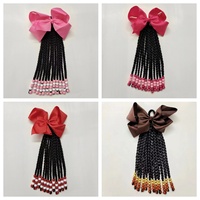 Extension de queue de cheval tressée personnalisée pour enfants, avec perles, pour filles, couleurs et longueurs personnalisables