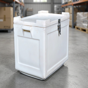 Caja Refrigeradora Aislada de 50L para Almacenamiento de Alimentos y Bebidas, Caja Refrigeradora de Plástico de 50 Litros para Transporte en Cadena de Frío - Product Image 3