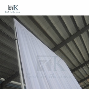 Easy install Pipe Kit and Drape Aluminum <b>Standing</b> Curtain System Wedding <b>Backdrop</b> Trade Show Photo Booth - Product Image 6