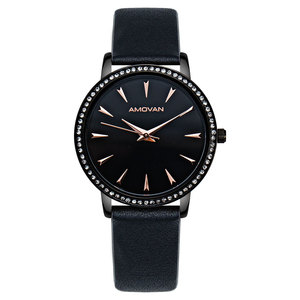 <span class=keywords><strong>Reloj</strong></span> de Lujo AMOVAN para <span class=keywords><strong>Mujer</strong></span>, Analógico, con Correa de Acero Inoxidable, 36 mm, Resistente al Agua, Movimiento de Cuarzo <span class=keywords><strong>Citizen</strong></span>, Diseño Simple, Suministro ODM - Product Image 2