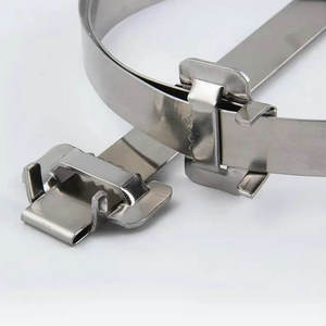 304 acier inoxydable câble boucle aile joints devoir dent serrure acier inoxydable <span class=keywords><strong>bande</strong></span> boucle - Product Image 2